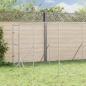 Preview: ARDEBO.de - Outdoor-Hundezwinger Silbern 4x12x2 m Verzinkter Stahl