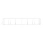 Preview: Outdoor-Hundezwinger Silbern 4x12x2 m Verzinkter Stahl