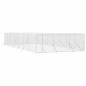 Preview: Outdoor-Hundezwinger Silbern 6x14x2 m Verzinkter Stahl