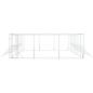 Preview: Outdoor-Hundezwinger Silbern 6x14x2 m Verzinkter Stahl