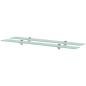 Preview: ARDEBO.de - Schweberegale 2 Stk. Glas 90x10 cm 8 mm