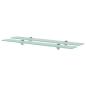 Preview: ARDEBO.de - Schweberegale 2 Stk. Glas 80x20 cm 8 mm