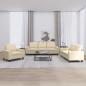 Preview: ARDEBO.de - 3-tlg. Sofagarnitur Creme Stoff