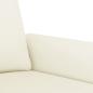 Preview: 3-tlg. Sofagarnitur mit Kissen Creme Samt