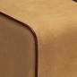 Preview: Sitzbank Turnbock-Design 58 cm Braun Echtleder Massivholz Mango