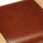 Preview: Sitzbank Turnbock-Design 58 cm Braun Echtleder Massivholz Mango