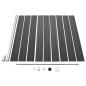 Preview: Zaunelement Set WPC 1218x186 cm Schwarz