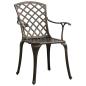 Preview: 3-tlg. Bistro-Set Aluminiumguss Bronzen