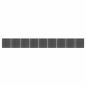 Preview: ARDEBO.de - Zaunelement Set WPC 1564x186 cm Schwarz