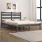 Preview: ARDEBO.de - Massivholzbett Grau Kiefer 200x200 cm