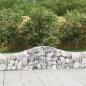 Preview: ARDEBO.de - Gabionen mit Hochbogen 3 Stk. 200x30x40/60 cm Verzinktes Eisen