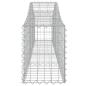 Preview: Gabionen mit Hochbogen 3 Stk. 200x30x40/60 cm Verzinktes Eisen