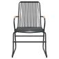 Preview: 7-tlg. Garten-Essgruppe Schwarz PVC-Rattan