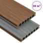 Preview: ARDEBO.de - WPC Terrassendielen mit Zubehör Braun und Grau 30 m² 4 m