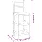 Preview: Barhocker 8 Stk. Massivholz Akazie