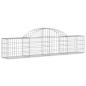 Preview: Gabionen mit Hochbogen 8 Stk. 200x30x40/60 cm Verzinktes Eisen