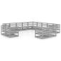 Preview: 13-tlg. Garten-Lounge-Set Massivholz Kiefer