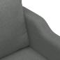 Preview: 2-Sitzer-Sofa Dunkelgrau 120 cm Stoff