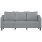 Preview: 3-Sitzer-Sofa Hellgrau 180 cm Stoff