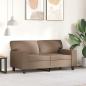 Preview: 2-Sitzer-Sofa Cappuccino-Braun 120 cm Kunstleder