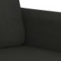 Preview: 2-Sitzer-Sofa Schwarz 140 cm Stoff