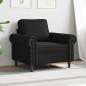 Preview: Sessel Schwarz 60 cm Kunstleder