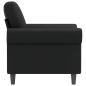 Preview: Sessel Schwarz 60 cm Kunstleder