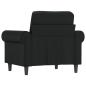 Preview: Sessel Schwarz 60 cm Kunstleder