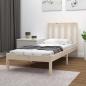 Preview: ARDEBO.de - Massivholzbett ohne Matratze 75x190 cm Kiefernholz