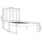 Preview: Massivholzbett ohne Matratze 75x190 cm Kiefernholz