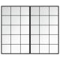 Preview: Wandspiegel 2 Stk. Schwarz 100x60 cm Metall