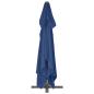 Preview: Ampelschirm mit Aluminium-Mast 4x3 m Azurblau