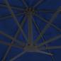Preview: Ampelschirm mit Aluminium-Mast 4x3 m Azurblau
