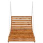 Preview: Bett-Schaukel Bugholz Massiv mit Teak-Finish 115x147x46 cm