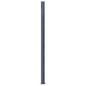 Preview: Zaunpfosten 2 Stk. Dunkelgrau 185 cm Aluminium