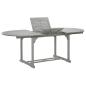 Preview: ARDEBO.de - Gartentisch Grau 200x100x75 cm Massivholz Akazie