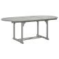 Preview: Gartentisch Grau 200x100x75 cm Massivholz Akazie