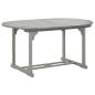 Preview: Gartentisch Grau 200x100x75 cm Massivholz Akazie