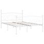 Preview: Bettgestell mit Lattenrost Weiß Metall 140 × 200 cm