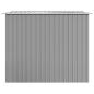 Preview: Gartenschuppen Grau Metall 257 x 205 x 178 cm