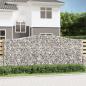 Preview: ARDEBO.de - Gabione mit Hochbogen 400x50x160/180 cm Verzinktes Eisen