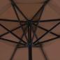 Preview: Sonnenschirm mit Aluminium-Mast 500 cm Taupe