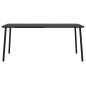 Preview: Gartentisch Anthrazit 165x80x71 cm Stahl