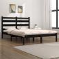 Preview: ARDEBO.de - Massivholzbett Schwarz Kiefer 140x190 cm