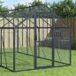 Preview: ARDEBO.de - Voliere Anthrazit 1,79x10x1,85 m Aluminium
