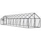 Preview: Voliere Anthrazit 1,79x10x1,85 m Aluminium
