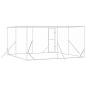 Preview: Outdoor-Hundezwinger Silbern 4x4x2 m Verzinkter Stahl