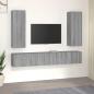 Preview: ARDEBO.de - 5-tlg. TV-Schrank-Set Grau Sonoma Holzwerkstoff