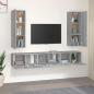 Preview: 5-tlg. TV-Schrank-Set Grau Sonoma Holzwerkstoff