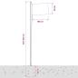 Preview: Flagge Schwedens mit Mast 6,08 m Aluminium